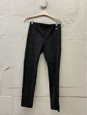 Calvin Klein Black Snake Print Slim Pants